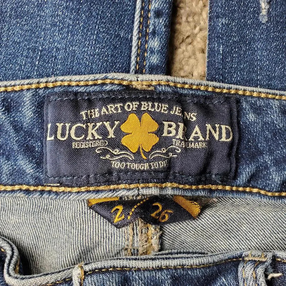 Lucky Brand Size 2/26 Sasha Super Skinny Medium Wash Denim Jeans NWOT - Picture 3 of 15